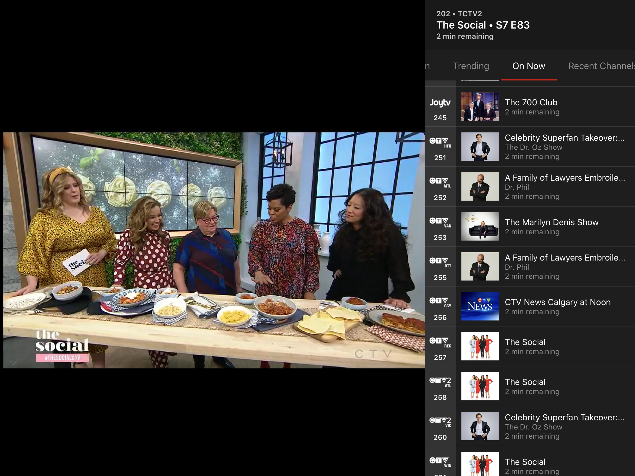 Select any program in the guide to start watching it on your device.