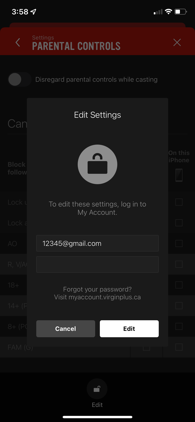 Enter your PIN or your My Account username and password, as applicable.Note: The first time, you will need your My Account username and password but you can set a PIN once you log in.